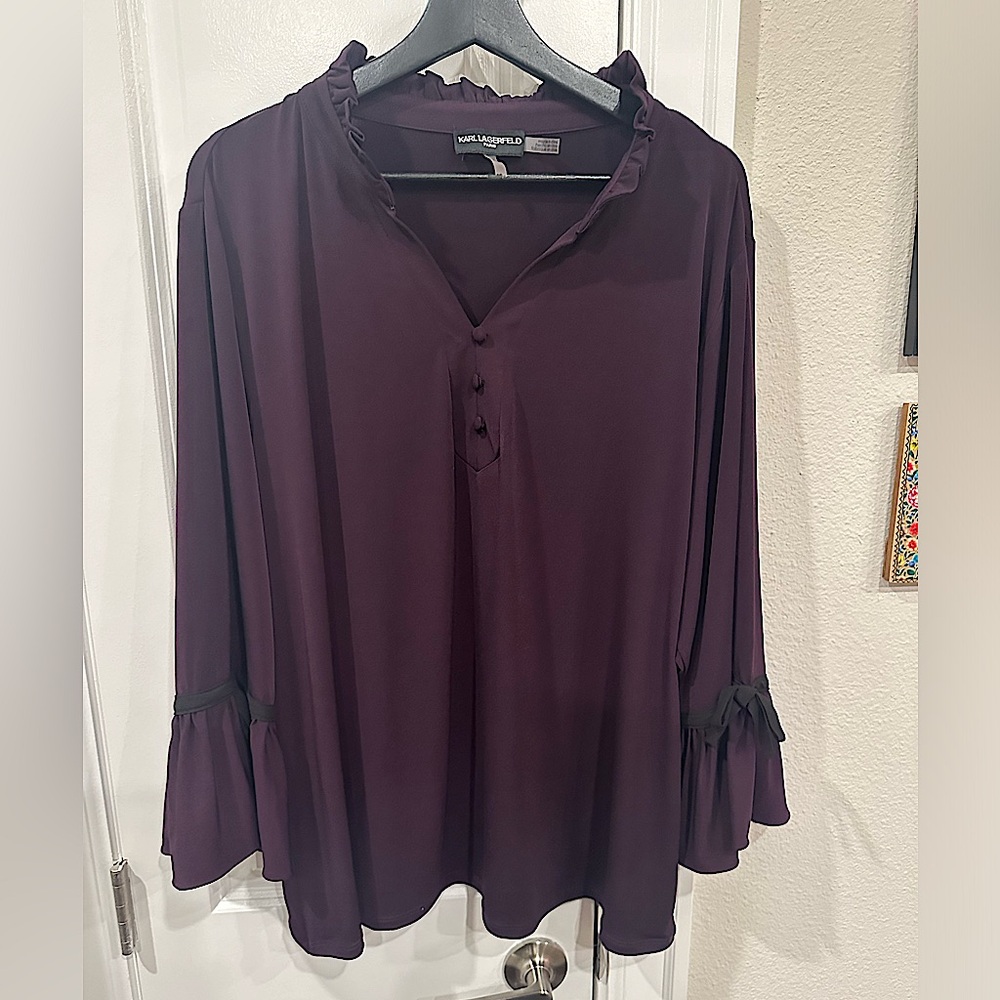 Karl Lagerfield Women’s Purple Top